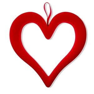 Red Heart-Shaped Wreath